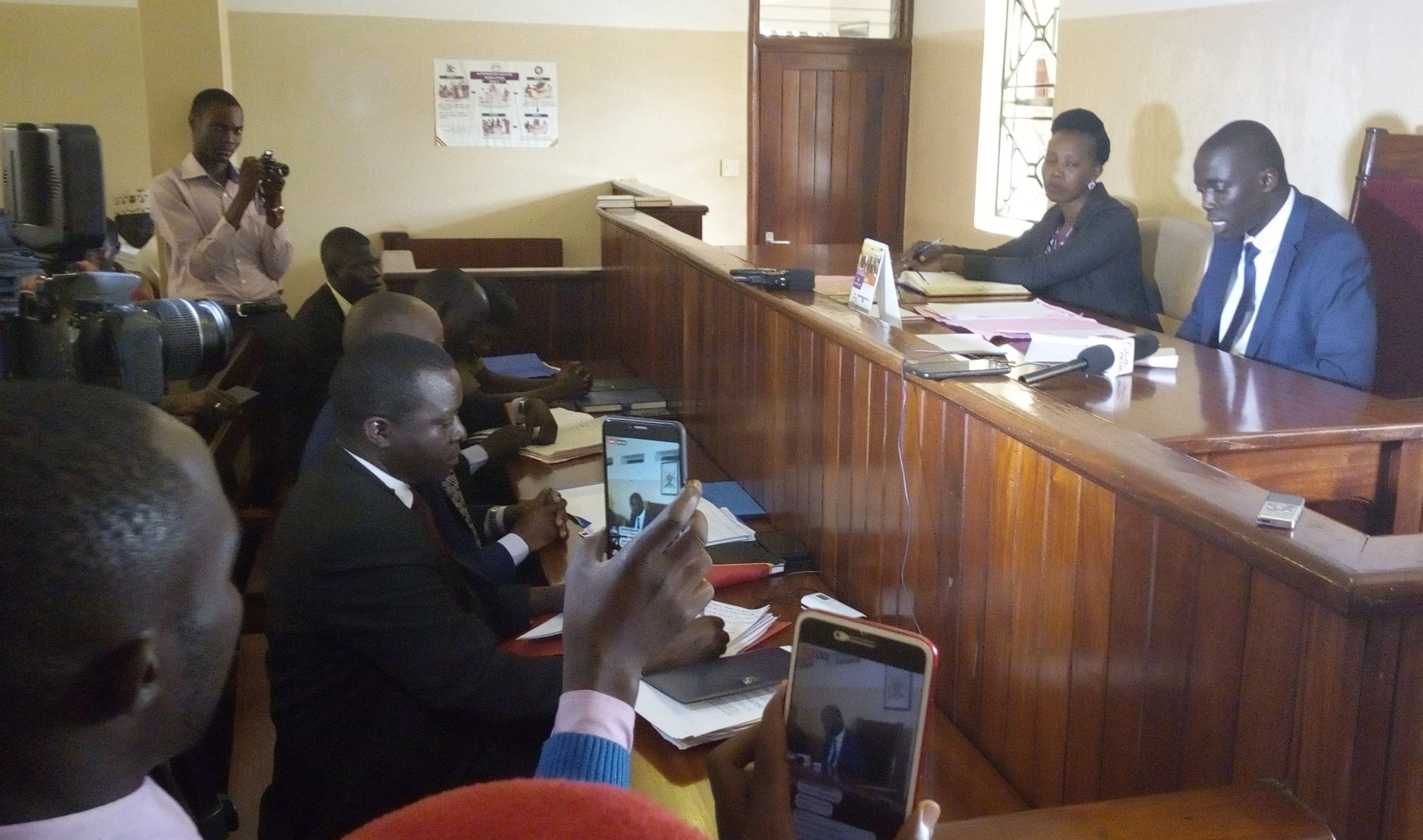 A court session at Arua Chief Magistrate's court